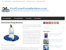 Tablet Screenshot of poolcoverpumpreviews.com